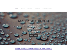 Tablet Screenshot of massageforyou.co